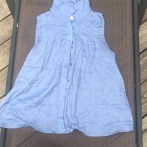 Light blue flowy shirt